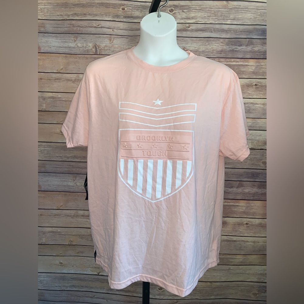 Brooklyn Standard Pink Graphic Tee Top - Size XLarge